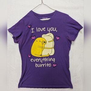 Mighty Fine Purple Adventure Time Tee XL